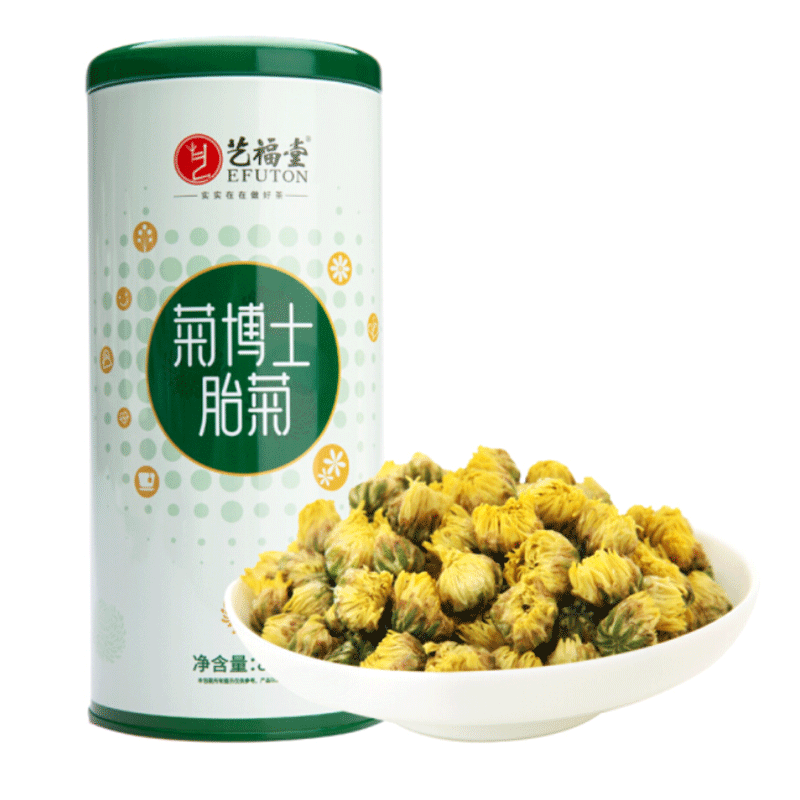 艺福堂花草茶菊博士胎菊80g罐