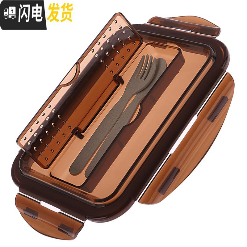 三维工匠玻璃饭盒碗盖便当盒盖微波饭盒盖子密封碗盖单独盖子配件 带气孔叉勺正方形盖子高清大图