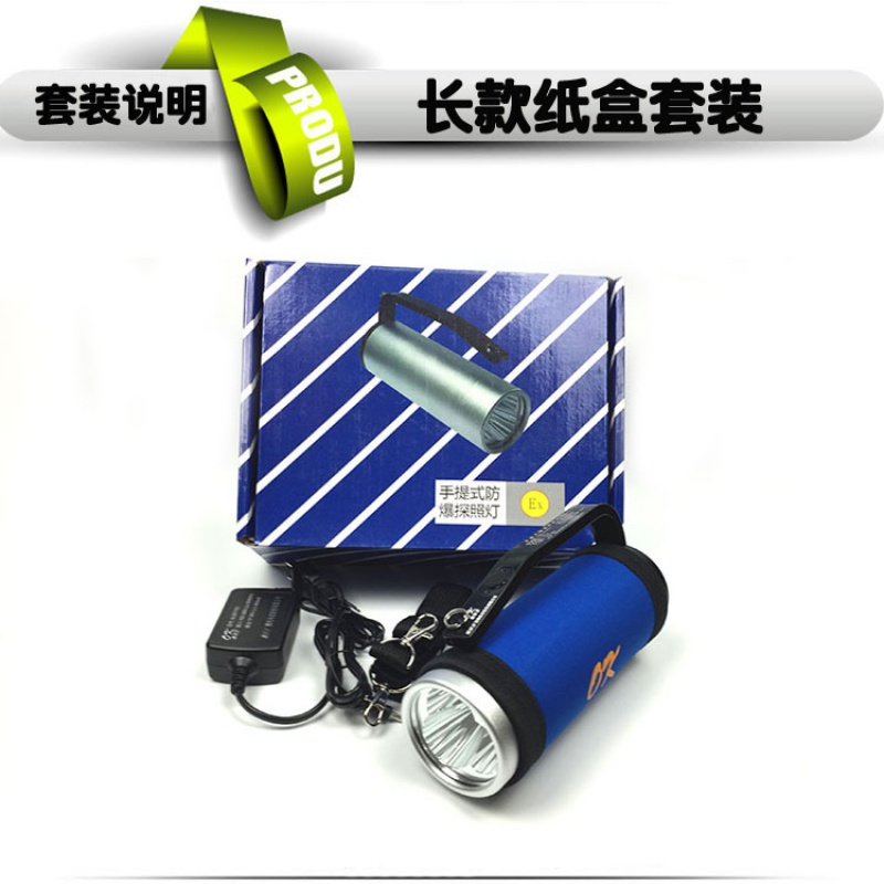 手电筒防爆防水手提式探照灯 RJW7102A 充电探照灯 一套装