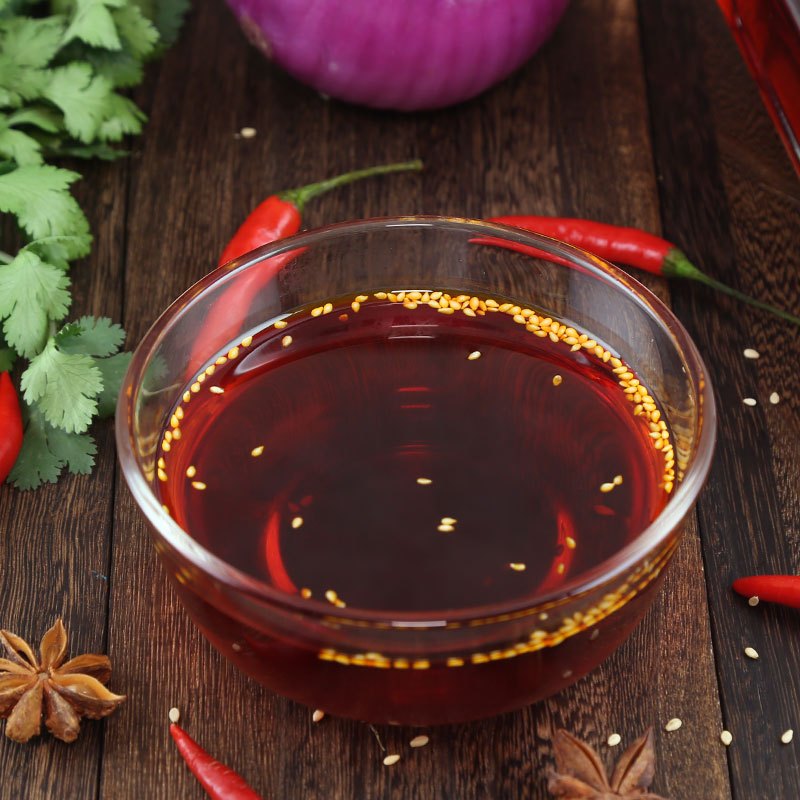 爱蜀味 四川特产 红油辣椒油 川味香辣油红油248ml