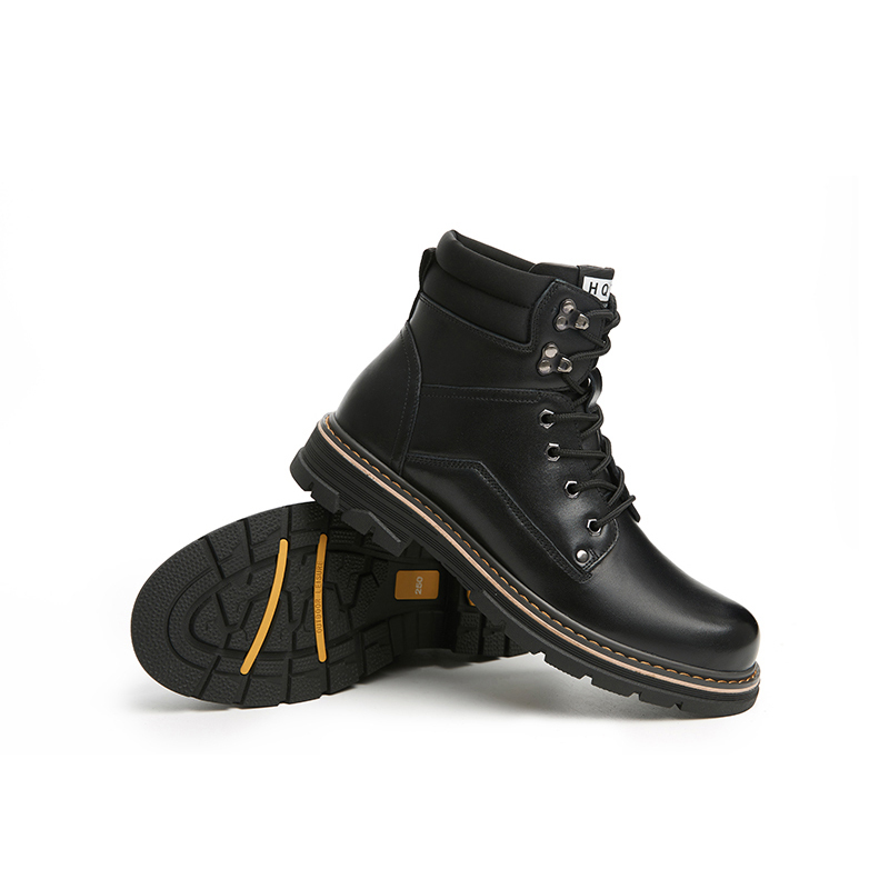 红蜻蜓男靴秋冬新款马丁靴男皮靴子男时尚休闲高帮皮鞋潮流户外高帮工