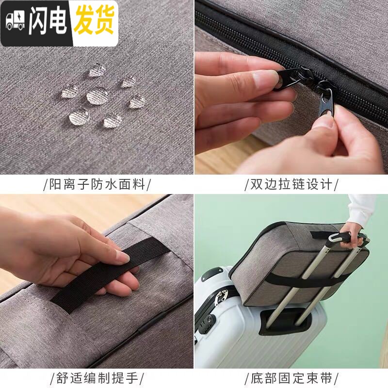 三维工匠收纳包带锁收纳盒包包装资料整理袋文件护照包家庭收纳箱收纳箱高清大图