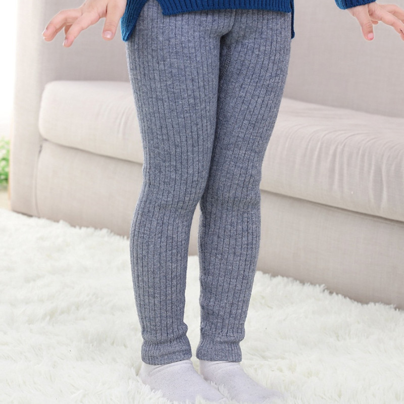 huayangtu儿童绒裤加厚款男童毛裤女童打底裤高腰保暖裤棉裤毛线裤