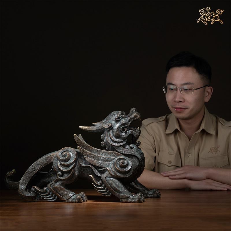 美帮汇全铜摆件 《貔貅之亨通》铜工艺品 家居饰品 摆件高清大图