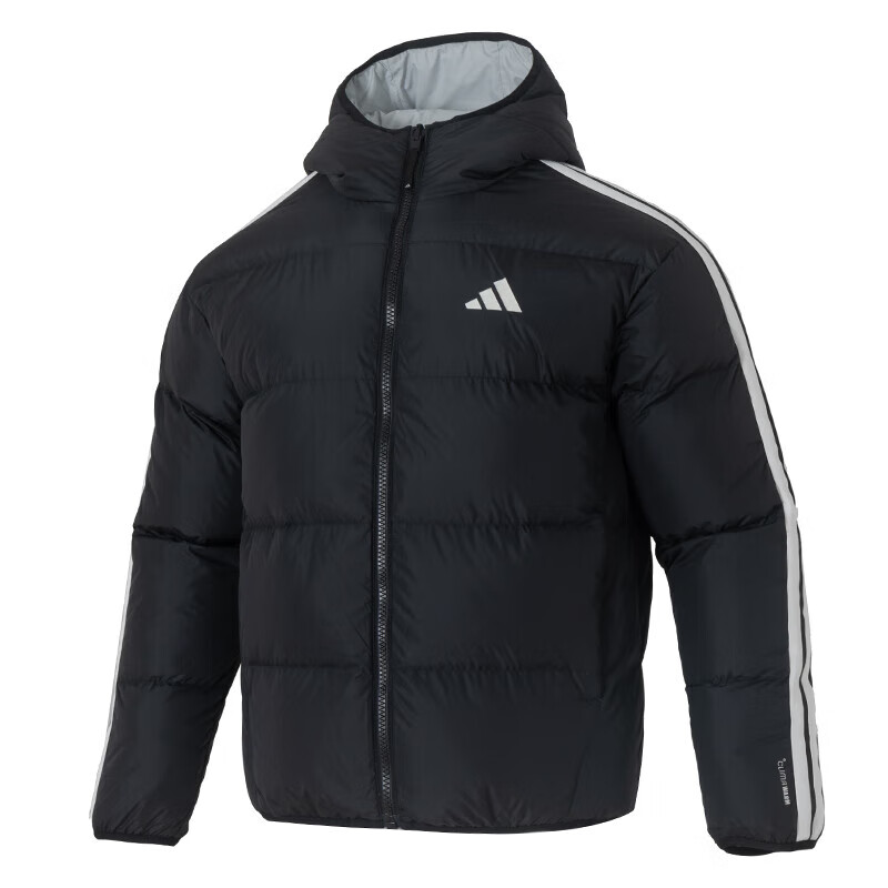 阿迪达斯 (adidas)外套男装新款运动羽绒服跑步休闲骑行防风连帽夹克KC2490 ZP高清大图