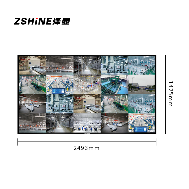 泽显 110英寸液晶监控显示器 工业级4K超高清监视器 安防视频监控屏显示屏含壁挂支架 LC-X110J高清大图