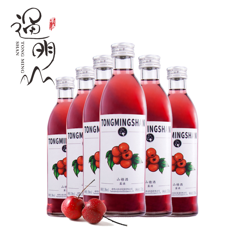 通明山 露酒 山楂味 果酒 3度 300ML*6瓶装