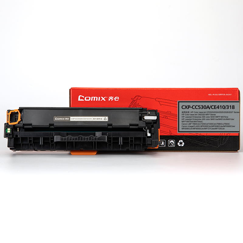 齐心 CXP-CC530A/CE410/318 激光碳粉盒 3500页 黑色高清大图