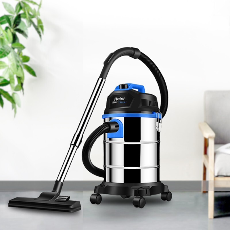 海尔家用大功率550W干湿三用吸尘器HC-T2103Y 15升大容量微电脑控制