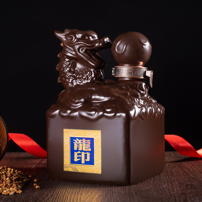 中华特色板城龙印中华老字号非遗酿造浓香型白酒礼品酒承德特产39度