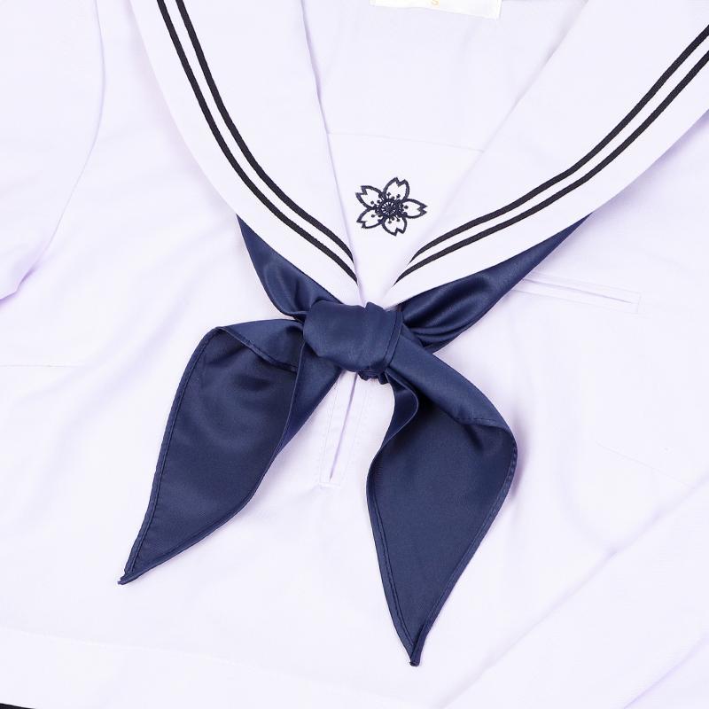 色 日系高校生制服配饰水手服手打领巾日本学院风学生女jk制服三角巾