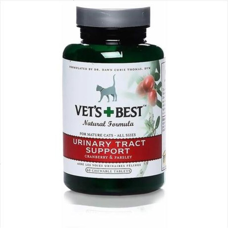 美国Vet’s Best天然猫用泌尿道保健片60片尿片