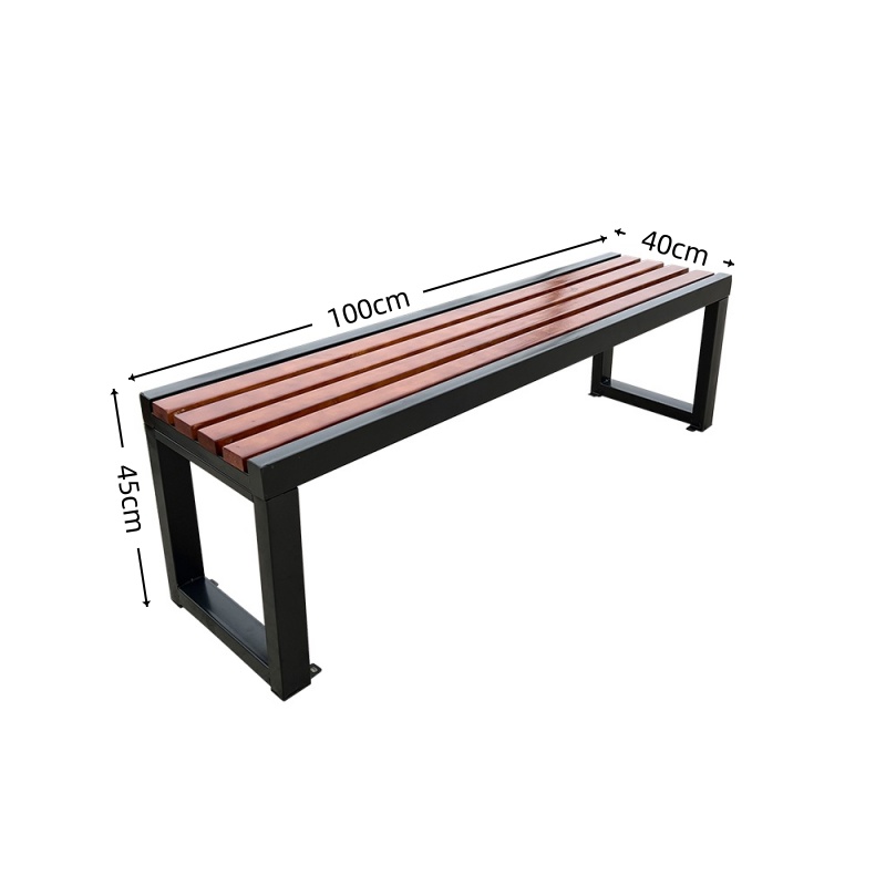 攸形公园椅100*40*45cm张高清大图