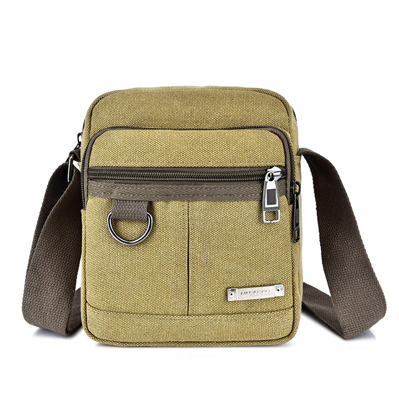 福源迷你男士帆布包单肩包帆布男包挂包小包包手机包 零钱包 休闲斜