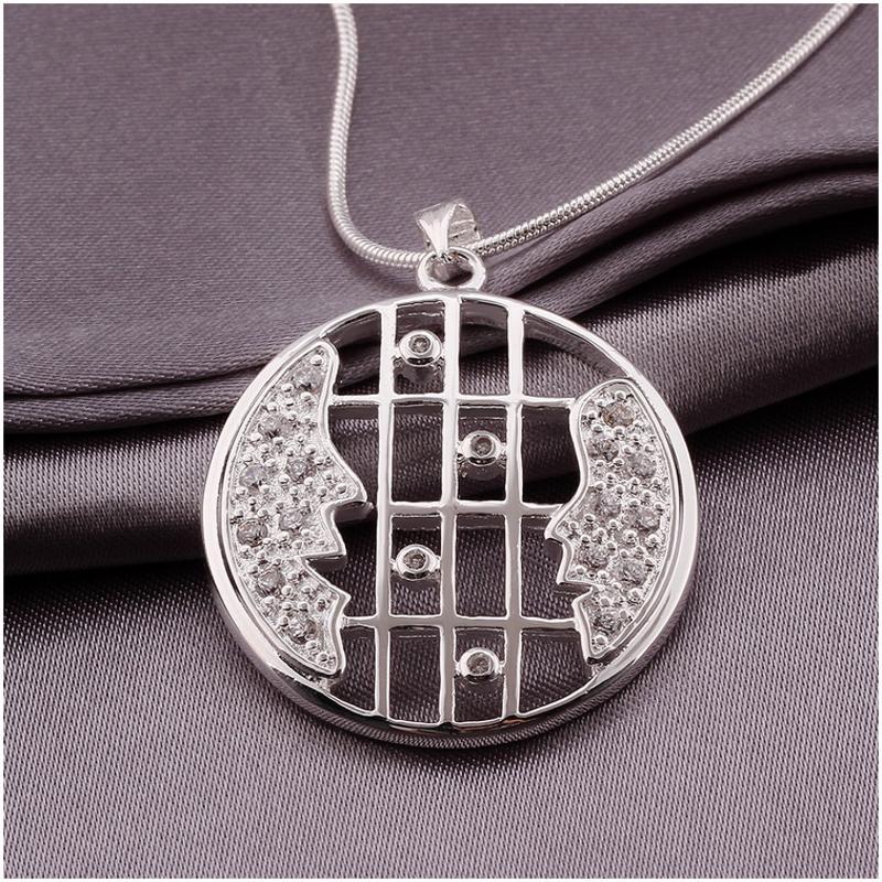 N538 Women Silver Necklace 镀925纯银女项链日韩版锁骨链潮人送女朋友七夕情人节礼物