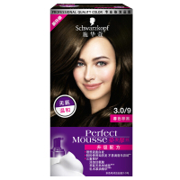 Schwarzkopf施华蔻染发摩丝3.0/9暮色棕黑(泡泡染发剂染发膏 理想遮白持久固色 男士女士)(新老包装随机
