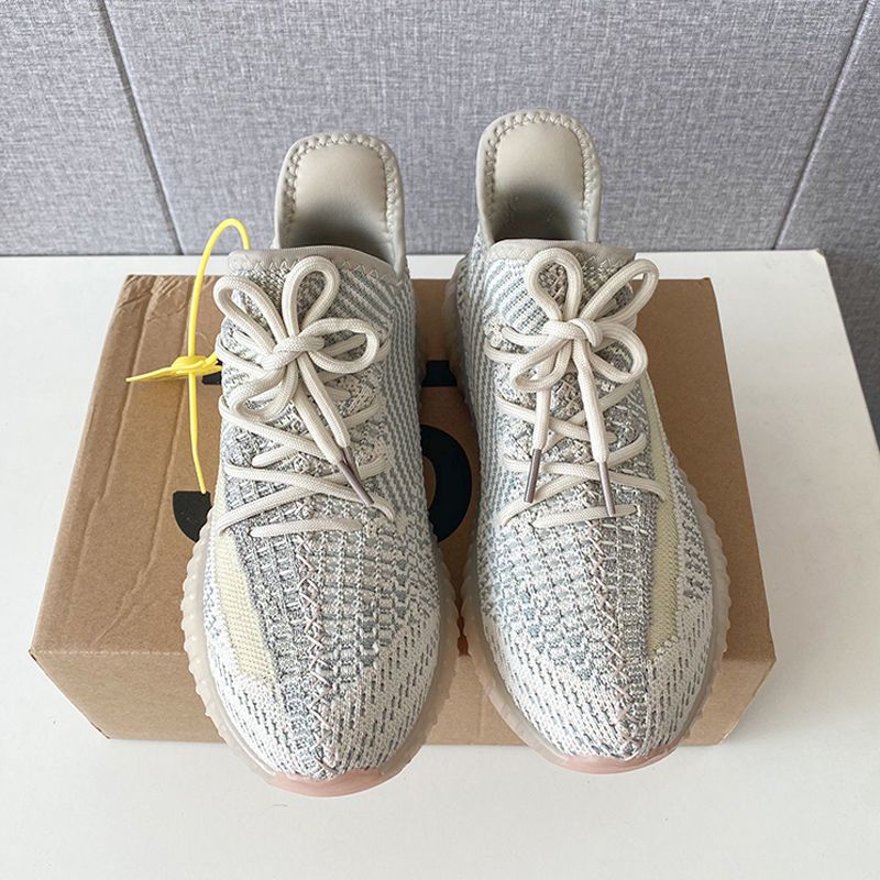 YEEZY椰子鞋男350真爆满天星莆田潮鞋正版秋季透气麻布奶油YEZI 满布奶油满天星 35