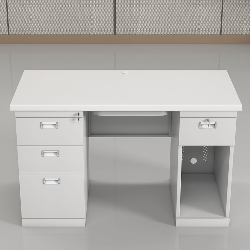 臻远 ZY-GZZ-01 钢制电脑桌办公桌职员桌员工桌学生写字台1.2米A款高清大图