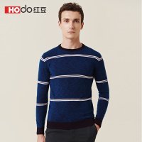 HODO红豆男装 男士毛衫 2019秋季新款 商务简约条纹舒适毛衫男