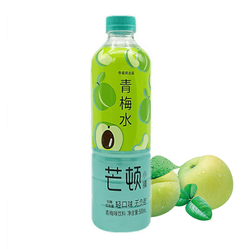 今麦郎芒顿小镇黄梨味青苹果蜜桃柠檬水西瓜水青梅水500ml瓶装解渴