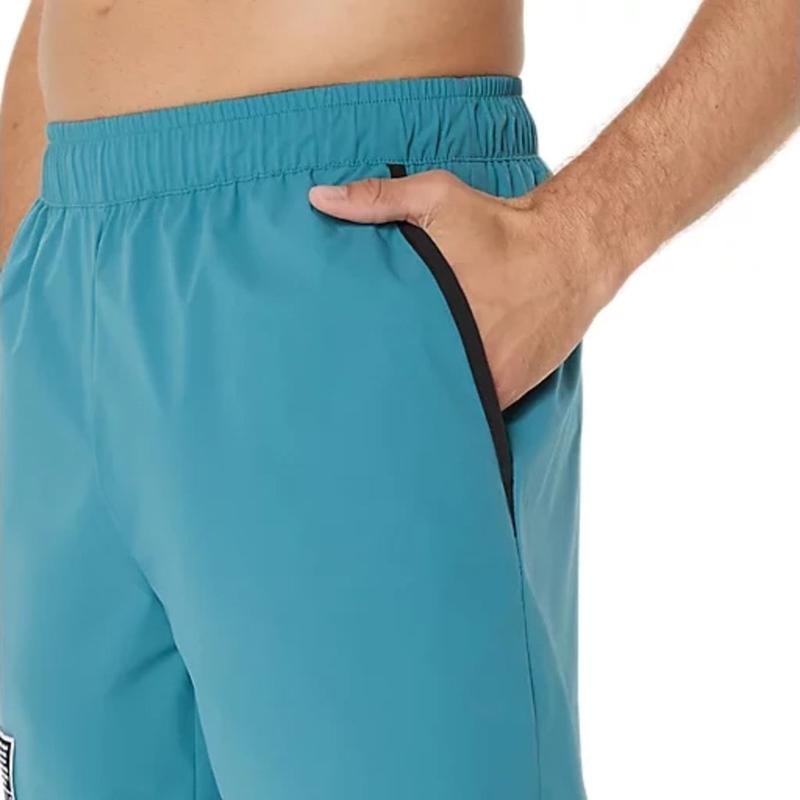 Asics/亚瑟士男士高尔夫运动裤海岛蓝弹性聚酯纤维透气舒适训练裤高清大图