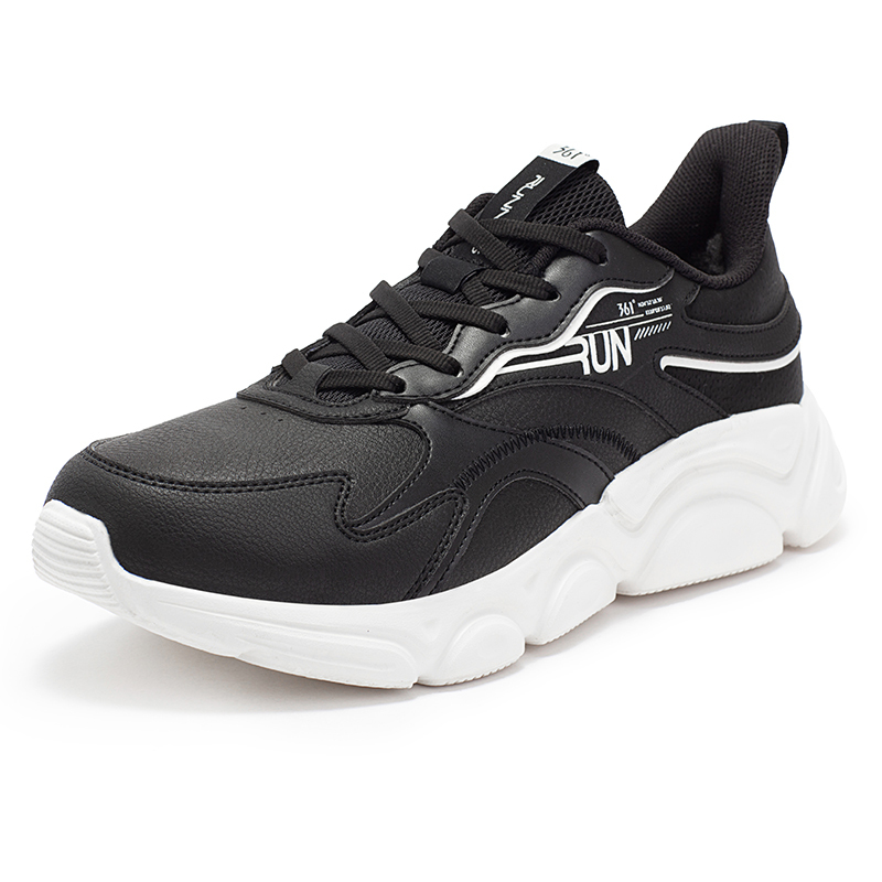 361男鞋运动鞋新款加毛保暖复古老爹鞋跑步鞋男