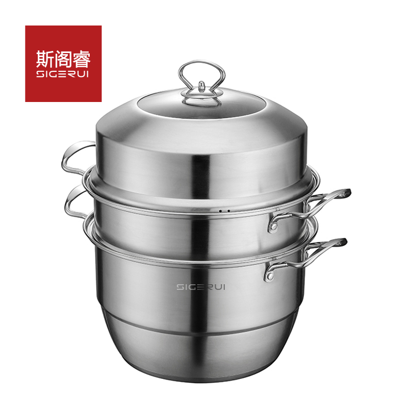 斯阁睿304三层不锈钢蒸锅SGR-CJ006