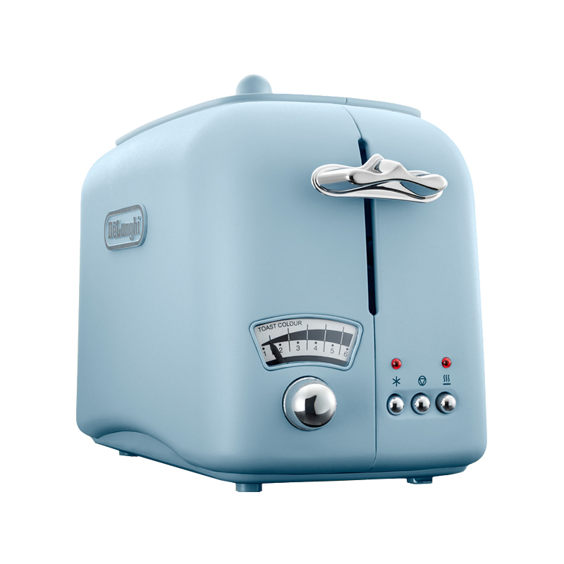 德龙(DeLonghi)多士炉CT02.AZ龙舌兰 家用复古系列多士炉 全自动烤面包机 早餐烤吐司机 配防尘盖 2片式