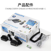 飞利浦(PHILIPS)无绳电话机座机 无线座机子母机 办公家用 DCTG182(白色)