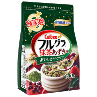 CALBEE卡乐比水果麦片抹茶味600G 代餐食品 营养速食早餐 干吃燕麦