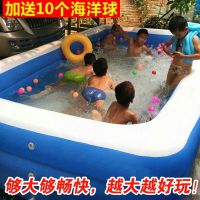 儿童游泳池宝宝洗澡桶家用加厚婴儿小孩大号家庭充气水池盆