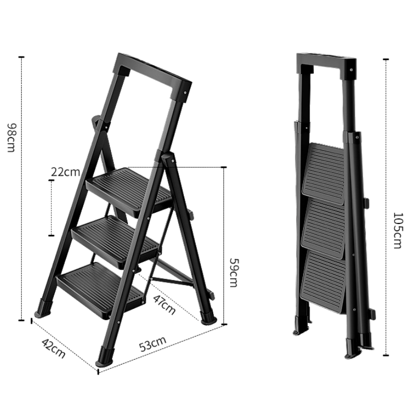 鑫木樽折叠梯42*53*98cm个高清大图