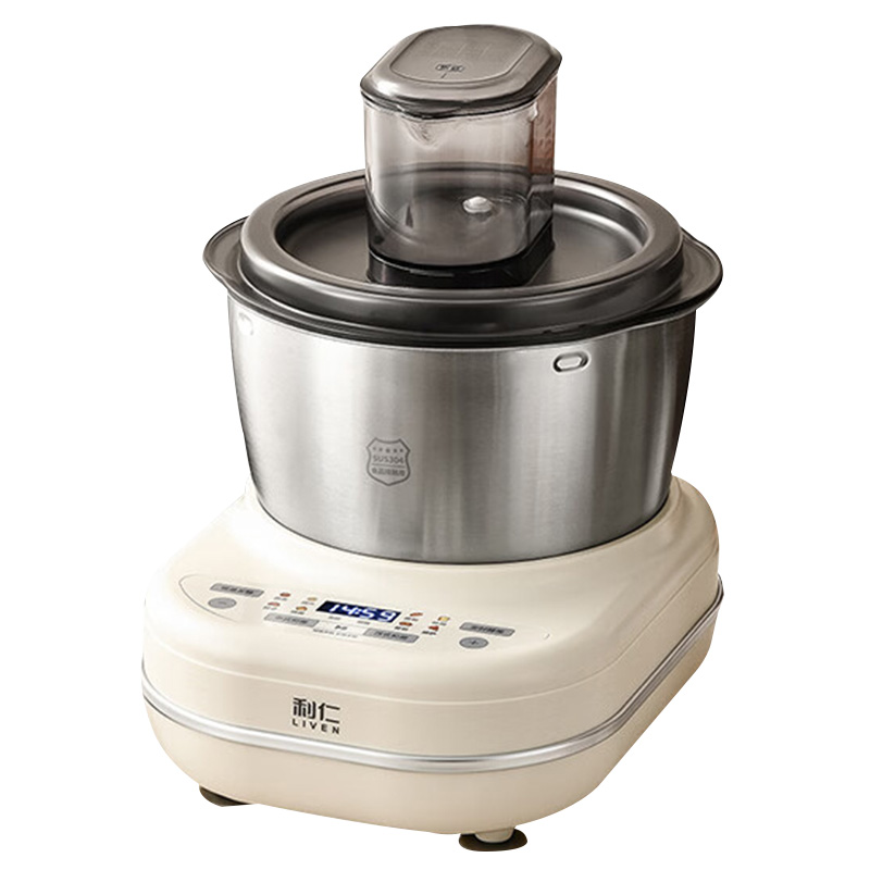 利仁和面机7L揉面机大容量不锈钢和面桶好上手HMJD7621