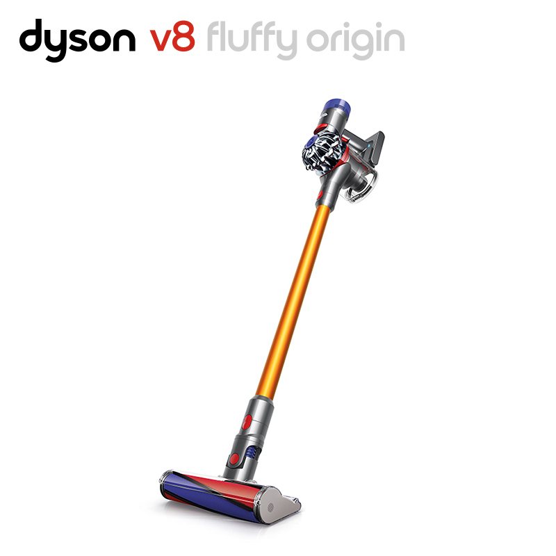戴森(Dyson)无绳手持吸尘器 V8 Fluffy Origin 家用除螨宠物家庭适用 地板主吸头+3款配件(S)