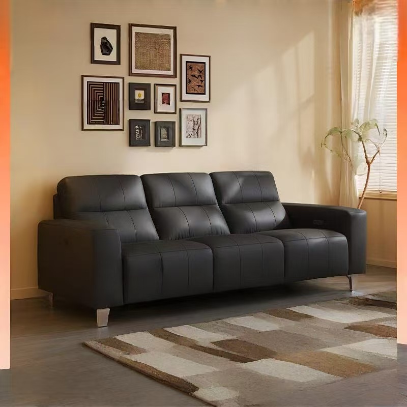 喜临门 - 浮光真皮沙发客厅头层牛皮小户型实木家具 三人位 245cm高清大图