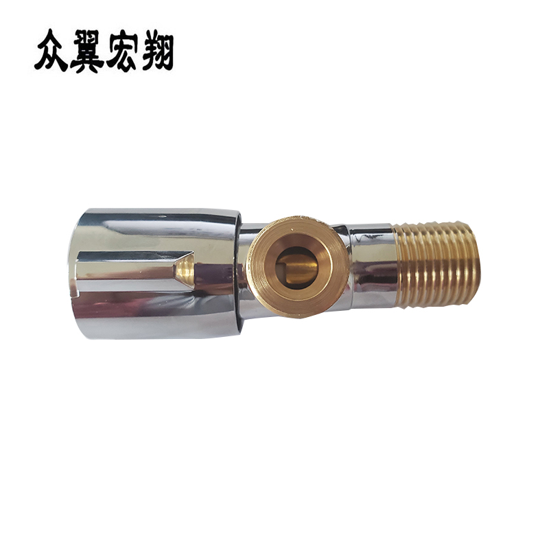 众翼宏翔 加厚铜质三角阀八字阀 4分 个高清大图