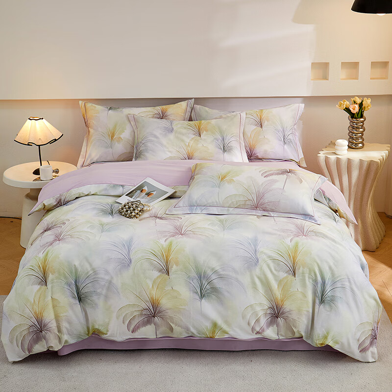 彼加曼 BGM-T2531铂金数码全棉加厚家装四件套(被套200*230cm)