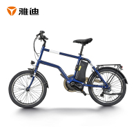 雅迪 yadea 电动车新款锂电池折YC300休闲骑行男女骑行快速电踏车电动车 星际蓝