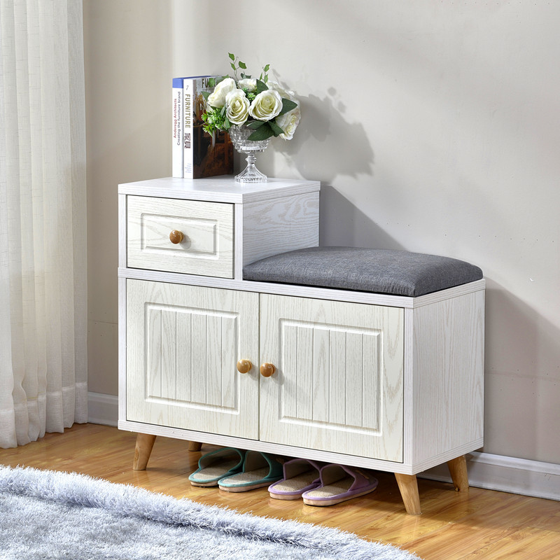 北欧换鞋凳鞋柜可坐式现代简约口闪电客家用进多功能入户玄关穿鞋凳