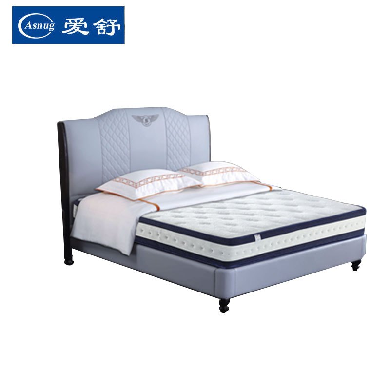 爱舒床垫爱意舒享m型精钢袋装弹簧天然乳胶3d环保棕床垫18m