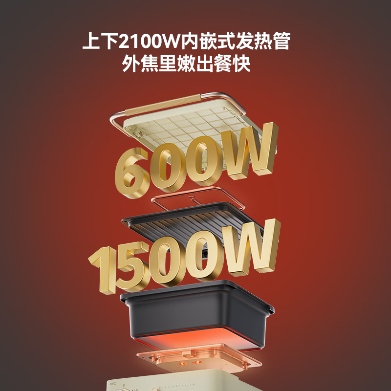 康佳(KONKA) 不粘涂层电饼铛KDBC-1900S高清大图