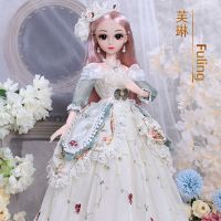 芭比娃娃套装大礼盒女孩儿玩具60厘米衣服鞋子|芙琳[60厘米高+眨眼+豪华礼盒] 娃娃+赠品1共148衣饰