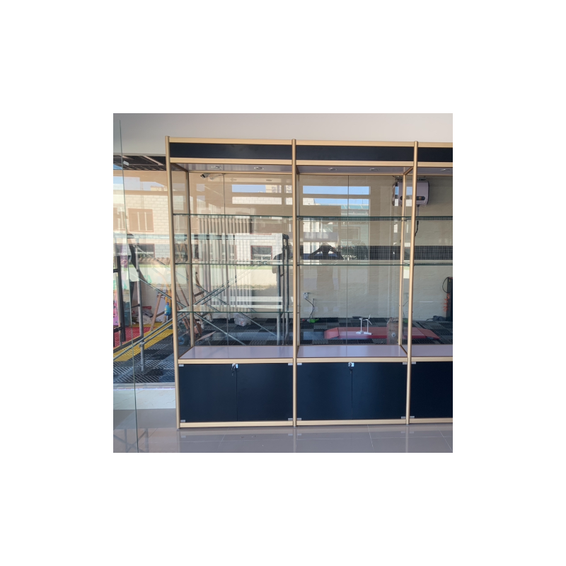 精品珠宝礼品展示柜奖杯玻璃手机模型展柜台陈列货柜烟酒茶叶货架|不带玻璃100*35*200长宽高