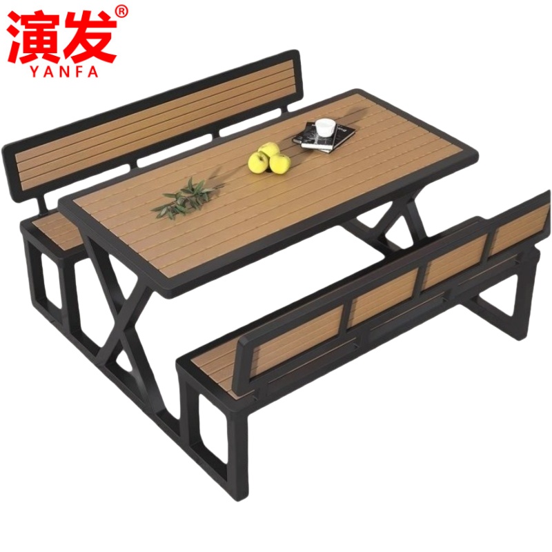 演发 长条桌椅120cm张