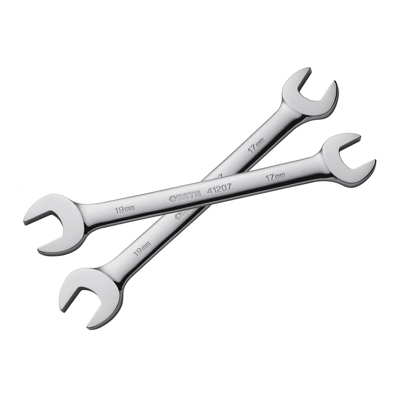 世达 SATA 41205 全抛光双开口扳手 两用扳手 双头呆扳手 12*14mm