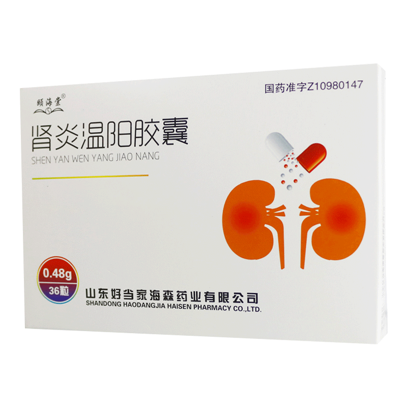 颐海棠 肾炎温阳胶囊 0.48g*36粒/盒