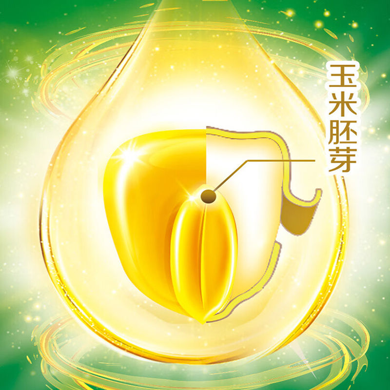 金龙鱼玉米胚芽油400ml小瓶装黄金比例400ml零反式脂肪非转基因高清大图