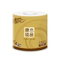 清风原木纯品金装有芯卷纸145g*12卷