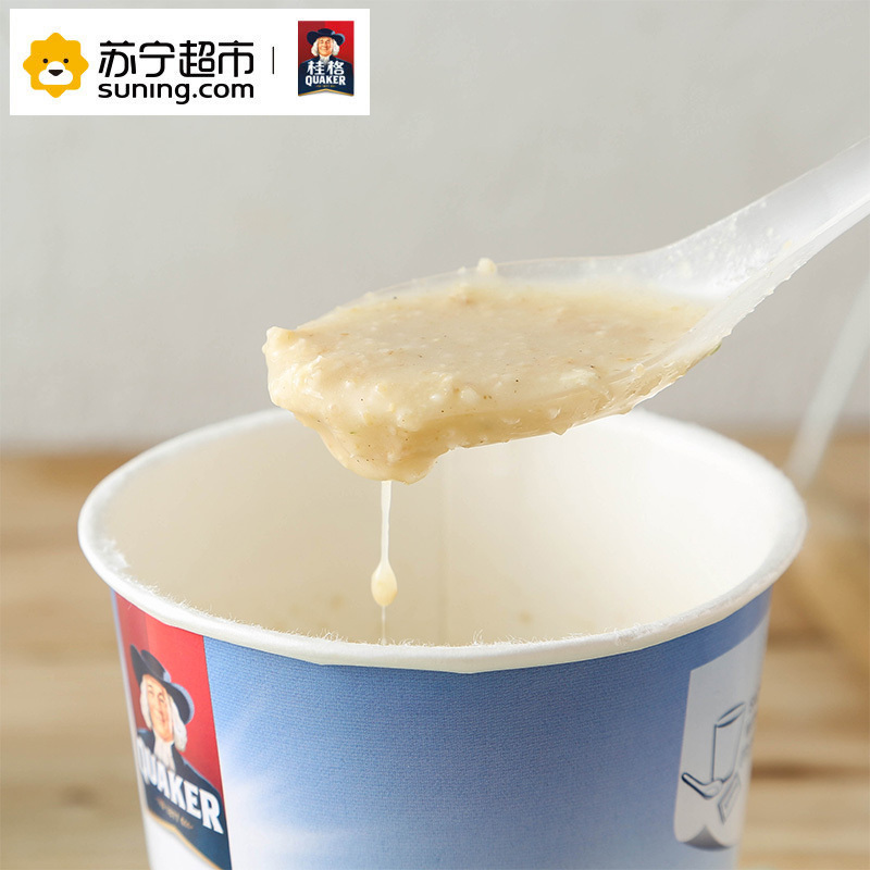 桂格 马来西亚进口 蘑菇鸡肉风味燕麦片28克杯粥