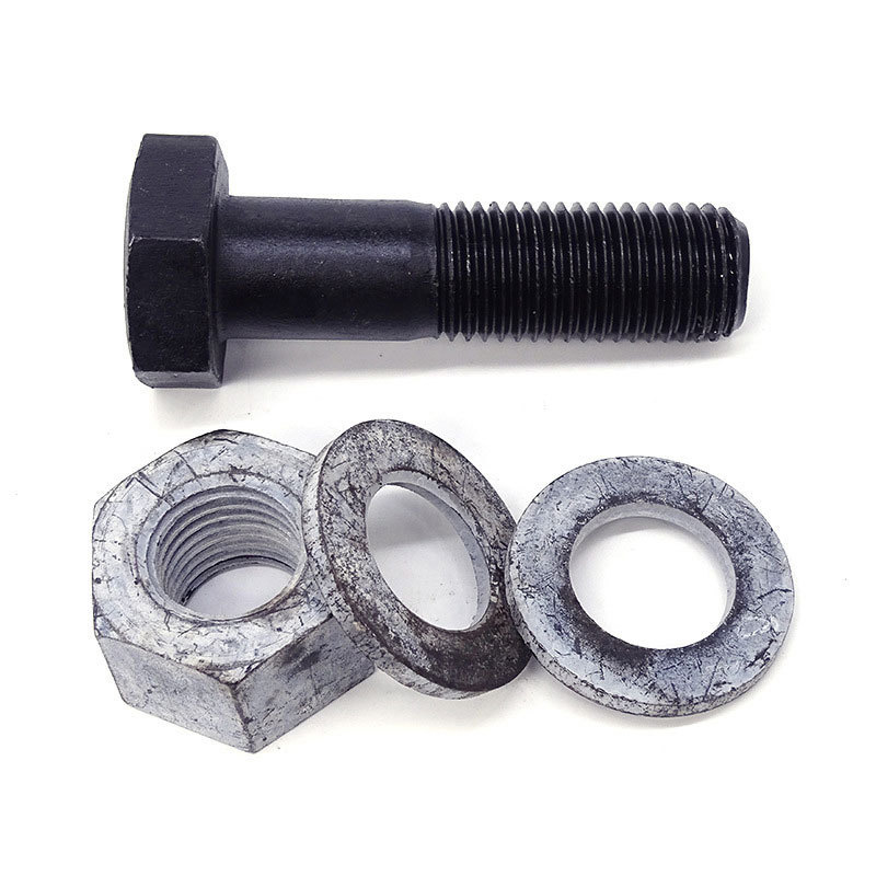 地造天成 QSLS1000 M20/70mm 螺栓（全丝）（计价单位：套）黑色高清大图